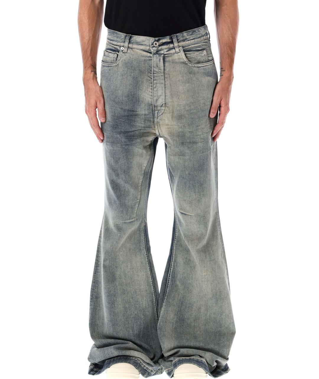 RICK OWENS DRKSHDW Голубые хлопковые джинсы, фото 5