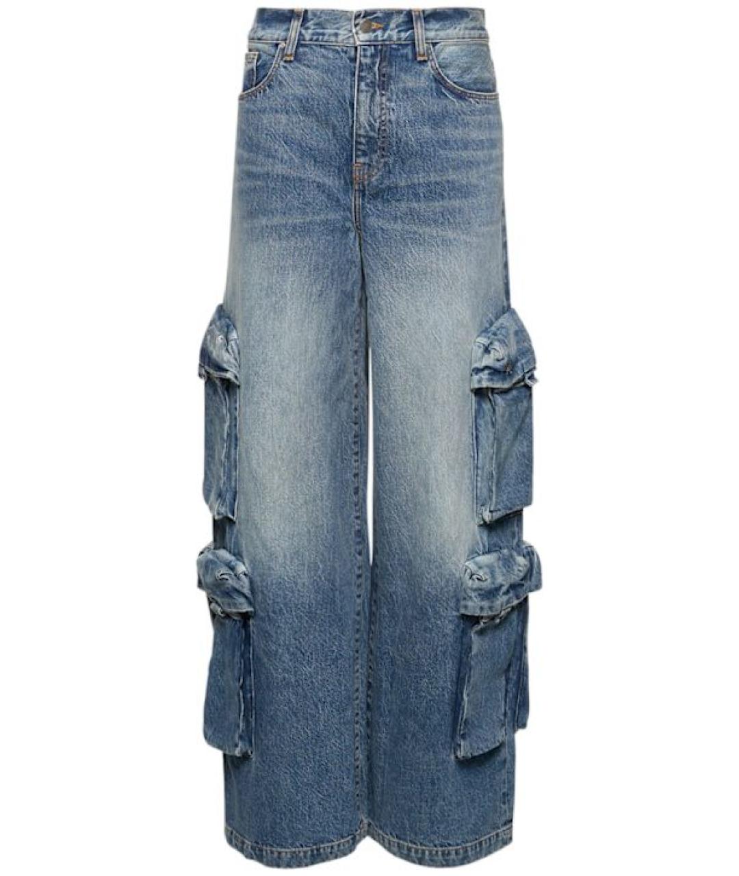 AMIRI Синие хлопковые прямые джинсы, фото 1