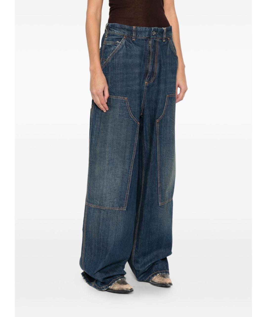 MAISON MARGIELA Синие прямые джинсы, фото 5