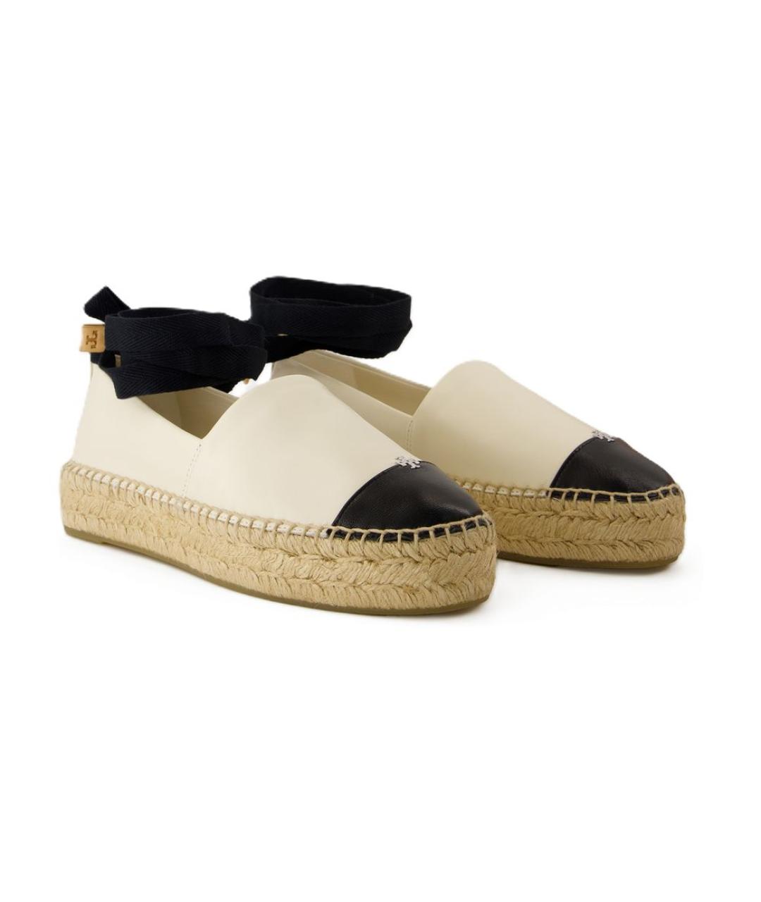TORY BURCH Белые текстильные эспадрильи, фото 2
