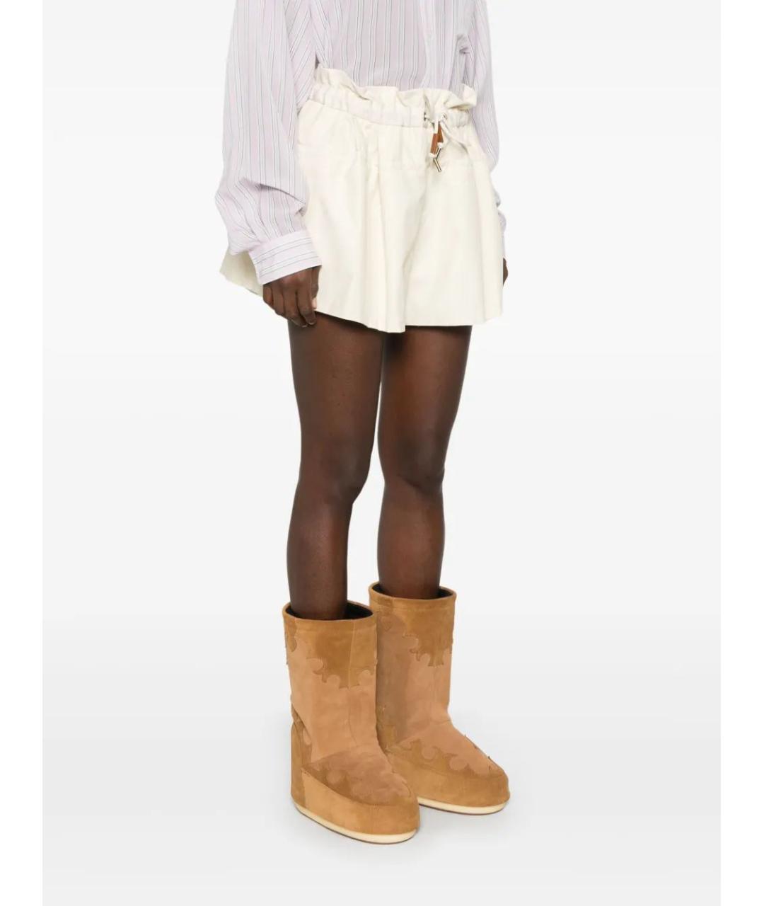 MONCLER Белые хлопковые шорты, фото 3