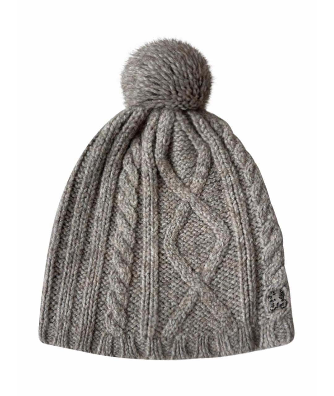 ESCADA Серая шерстяная шапка, фото 1