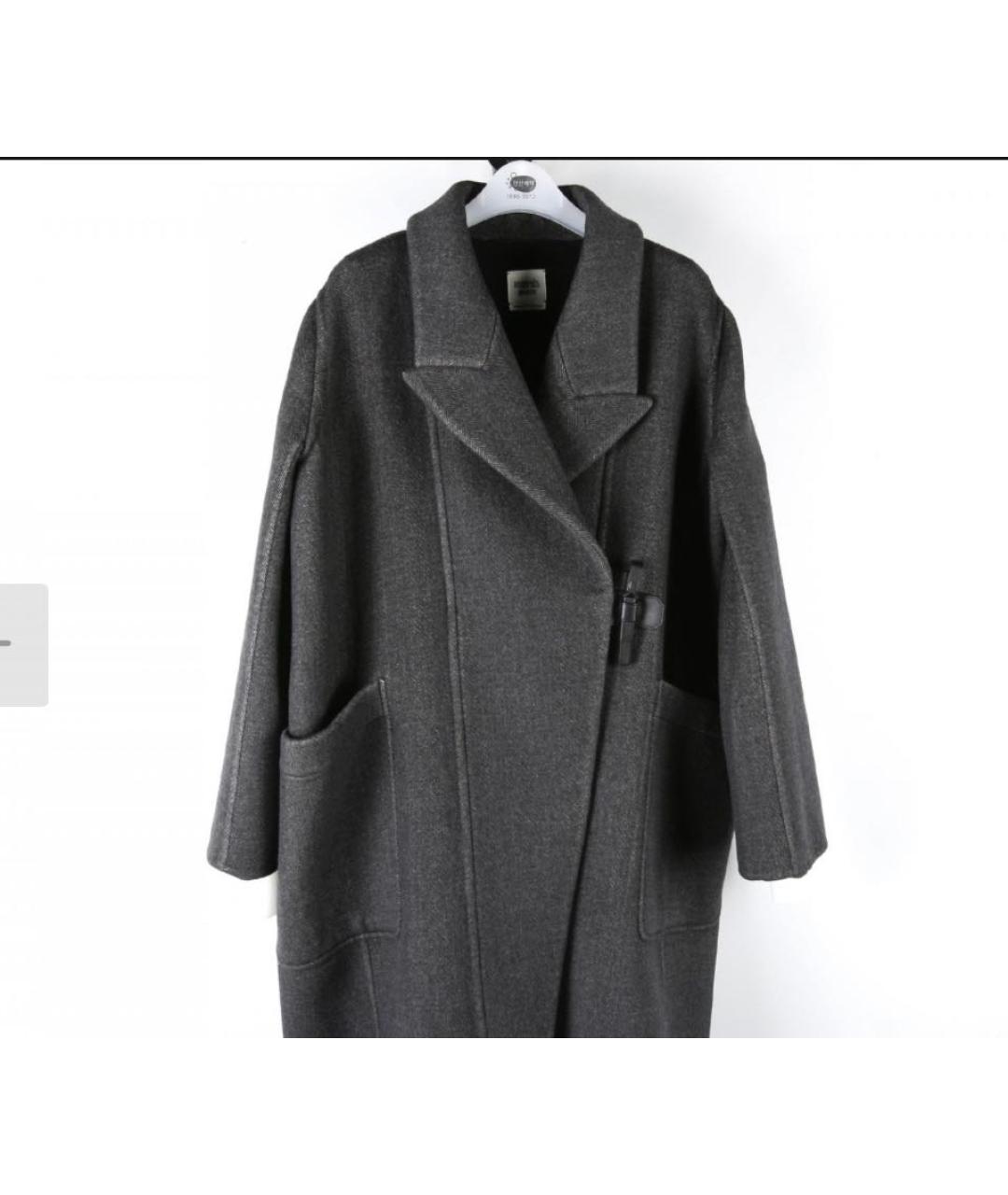 HERMES Серое кашемировое пальто, фото 5