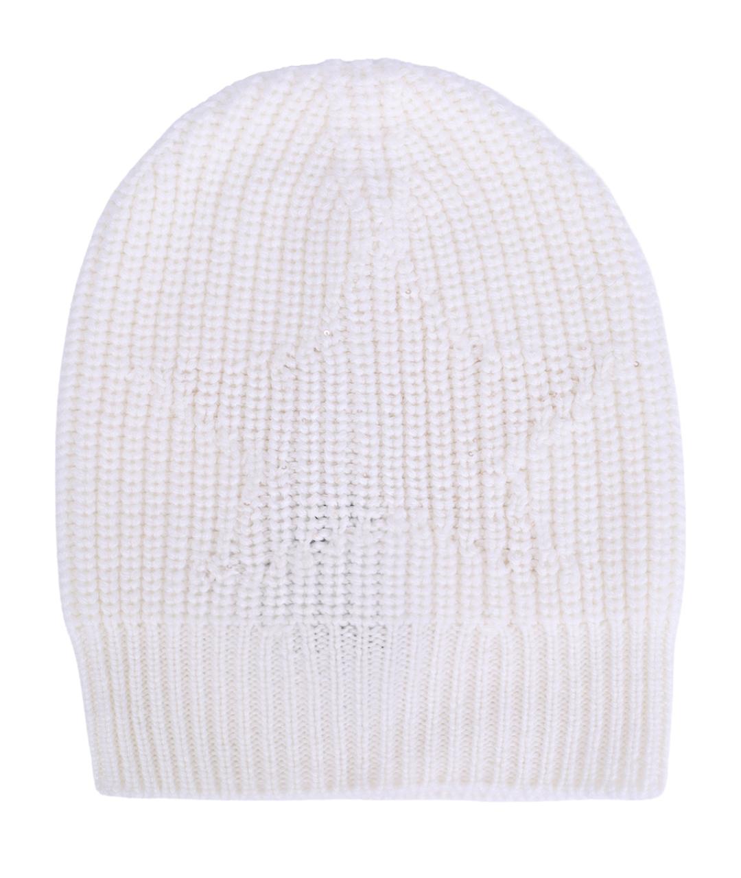 LORENA ANTONIAZZI Белая шерстяная шапка, фото 1