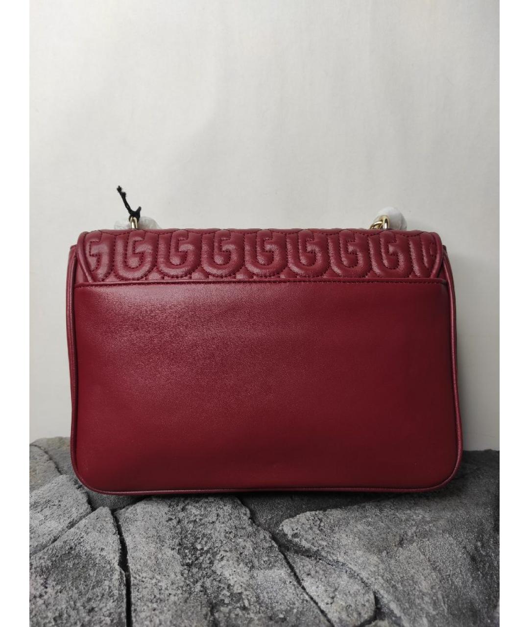 FURLA Бордовая кожаная сумка через плечо, фото 3