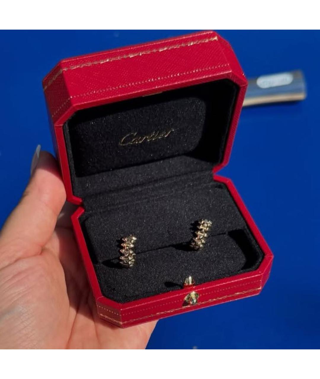 CARTIER Золотые серьги из розового золота, фото 3