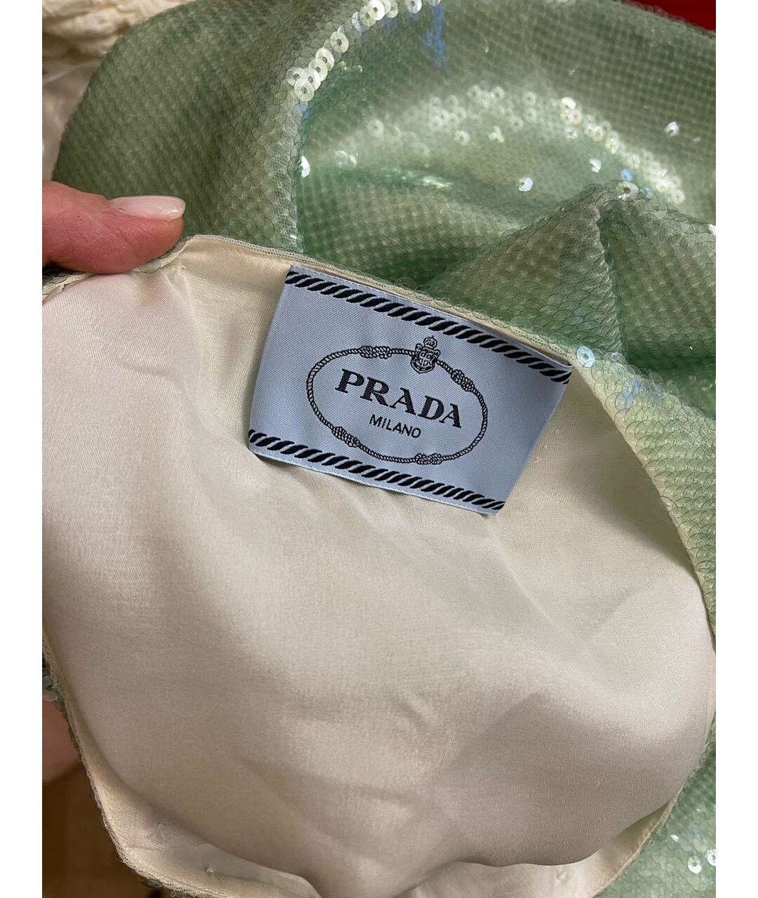 PRADA Салатовыое коктейльное платье, фото 6