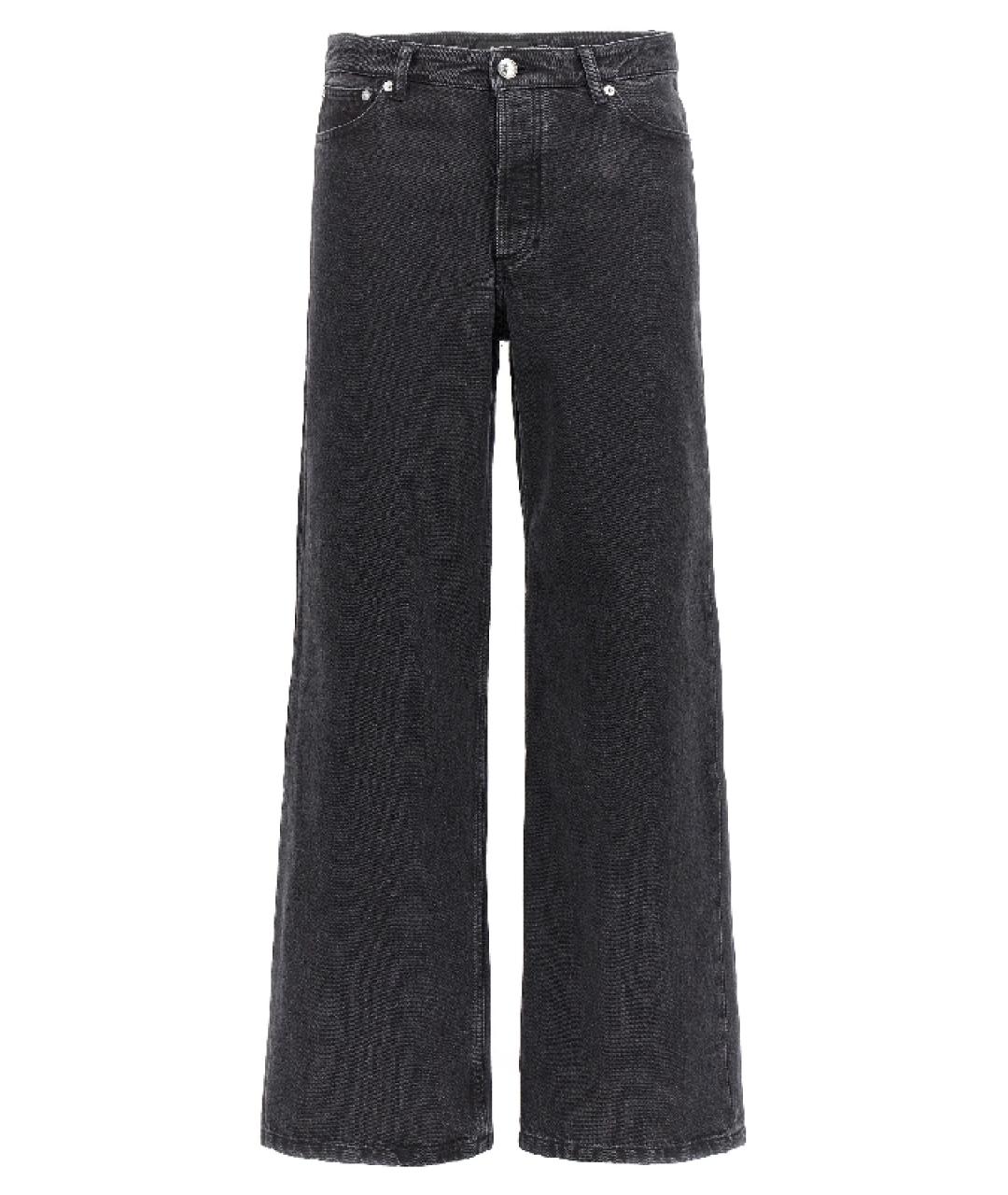 A.P.C. Черные хлопковые прямые джинсы, фото 1