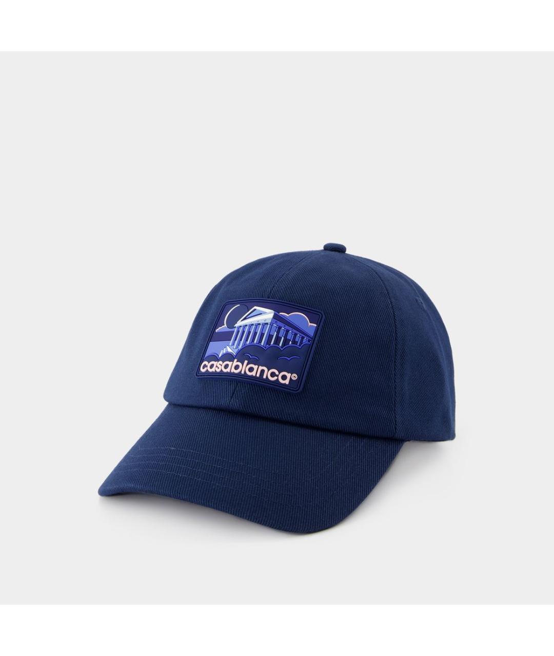CASABLANCA Синяя хлопковая кепка, фото 3