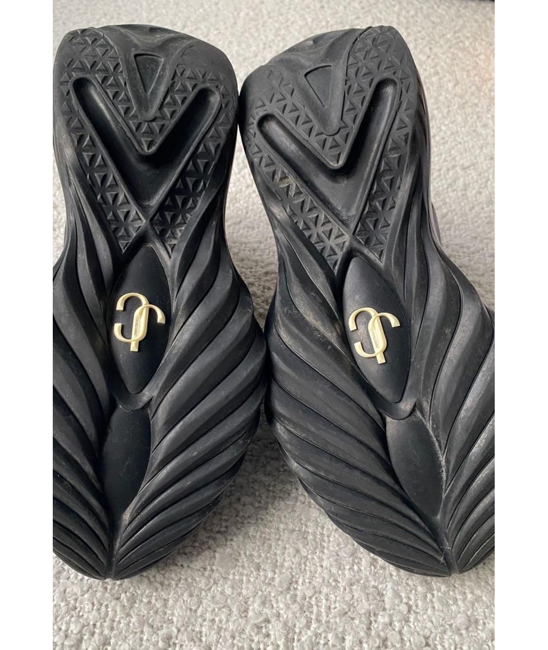 JIMMY CHOO Черные текстильные кроссовки, фото 6