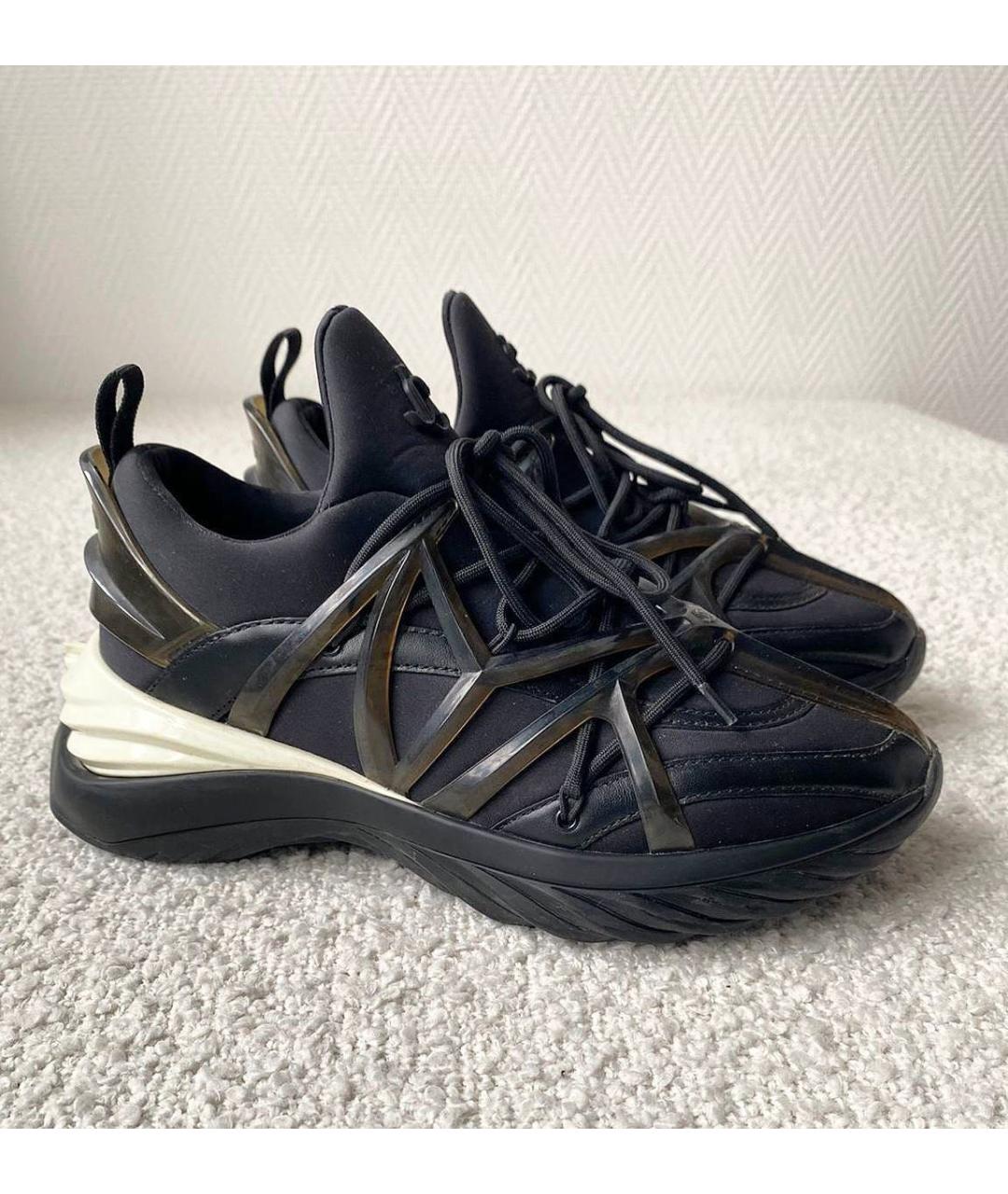 JIMMY CHOO Черные текстильные кроссовки, фото 9