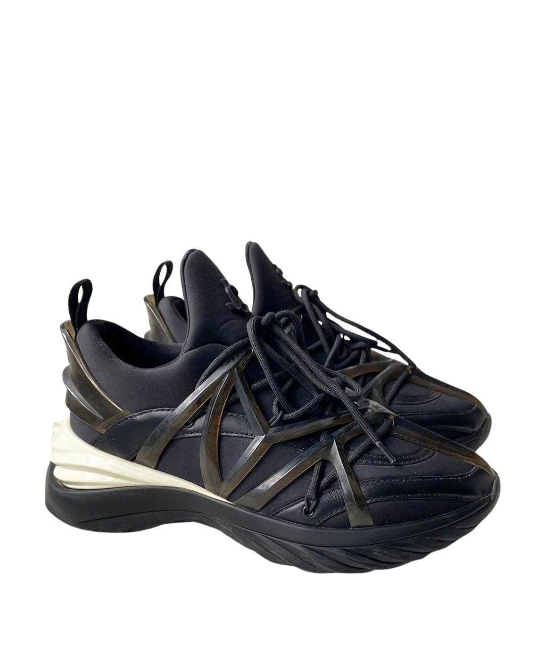 JIMMY CHOO Черные текстильные кроссовки, фото 10