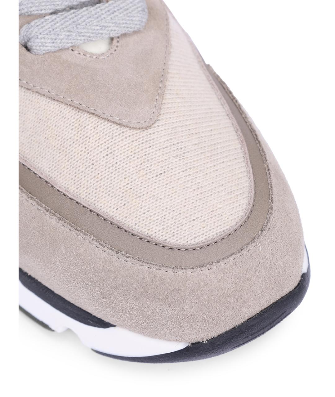 LORENA ANTONIAZZI Бежевые текстильные кроссовки, фото 5