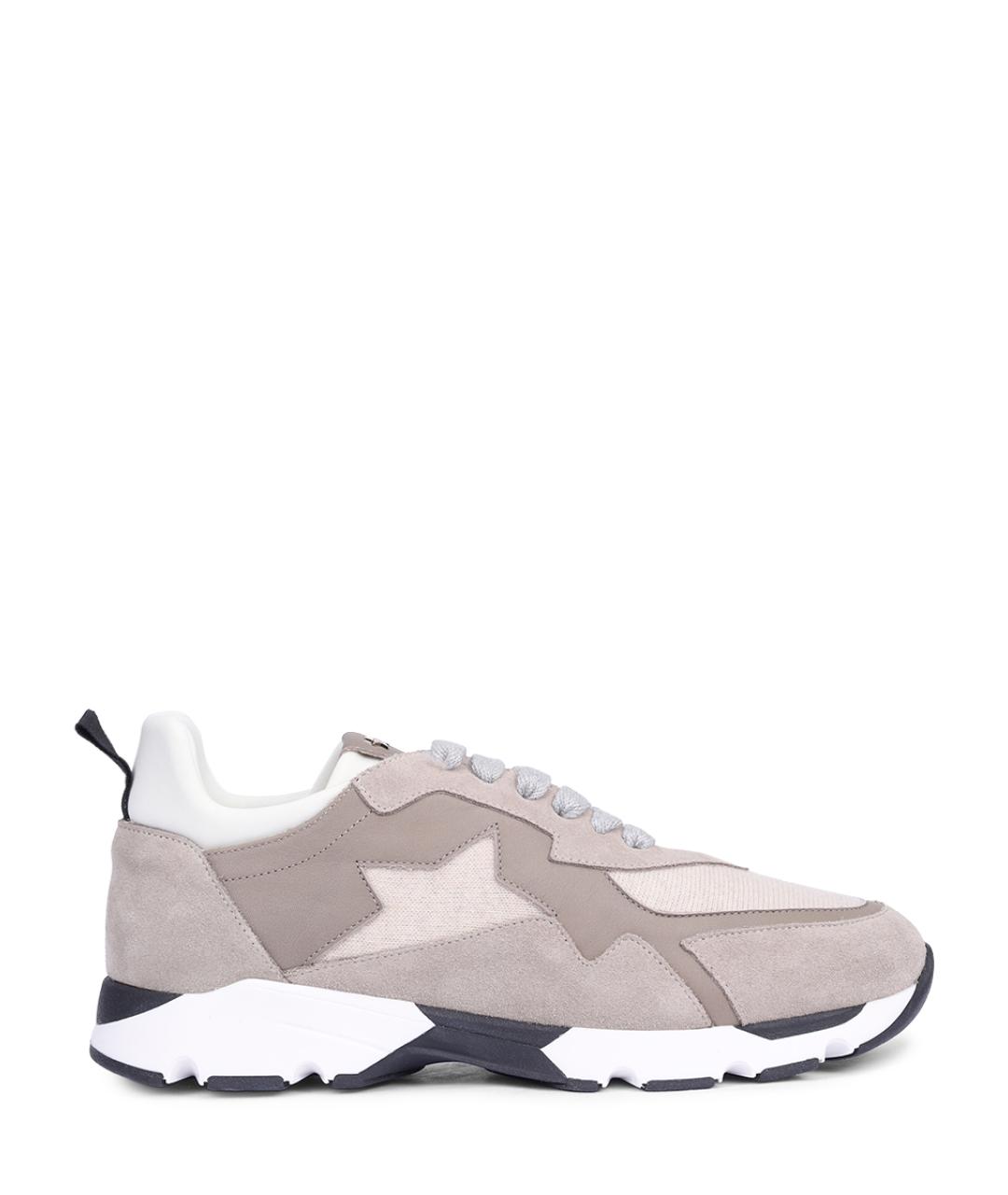 LORENA ANTONIAZZI Бежевые текстильные кроссовки, фото 1