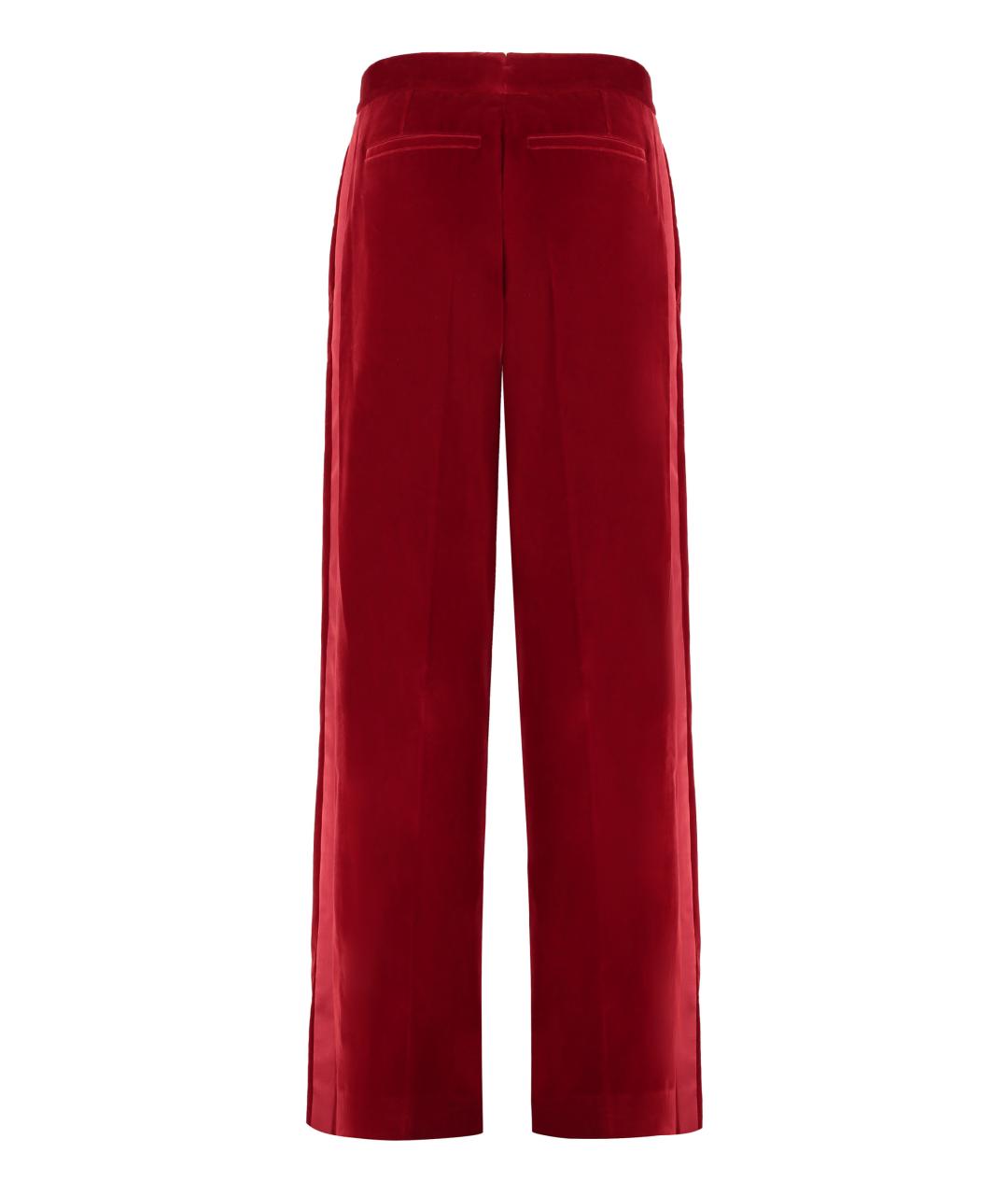 J.W.ANDERSON Красные хлопковые прямые брюки, фото 2