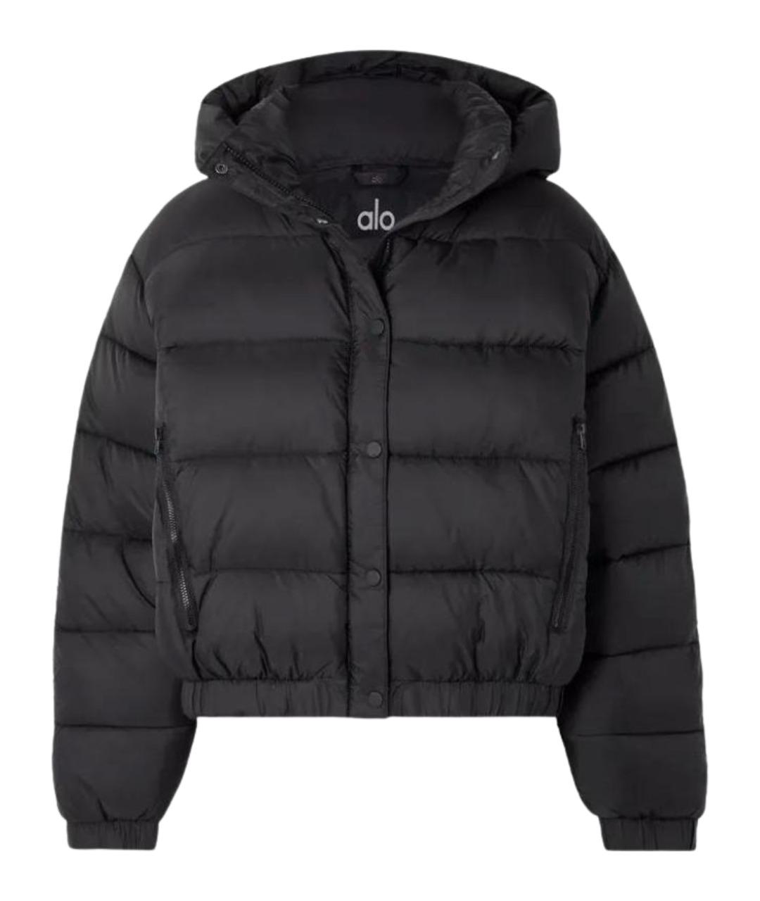 ALO YOGA Черная полиэстеровая куртка, фото 1