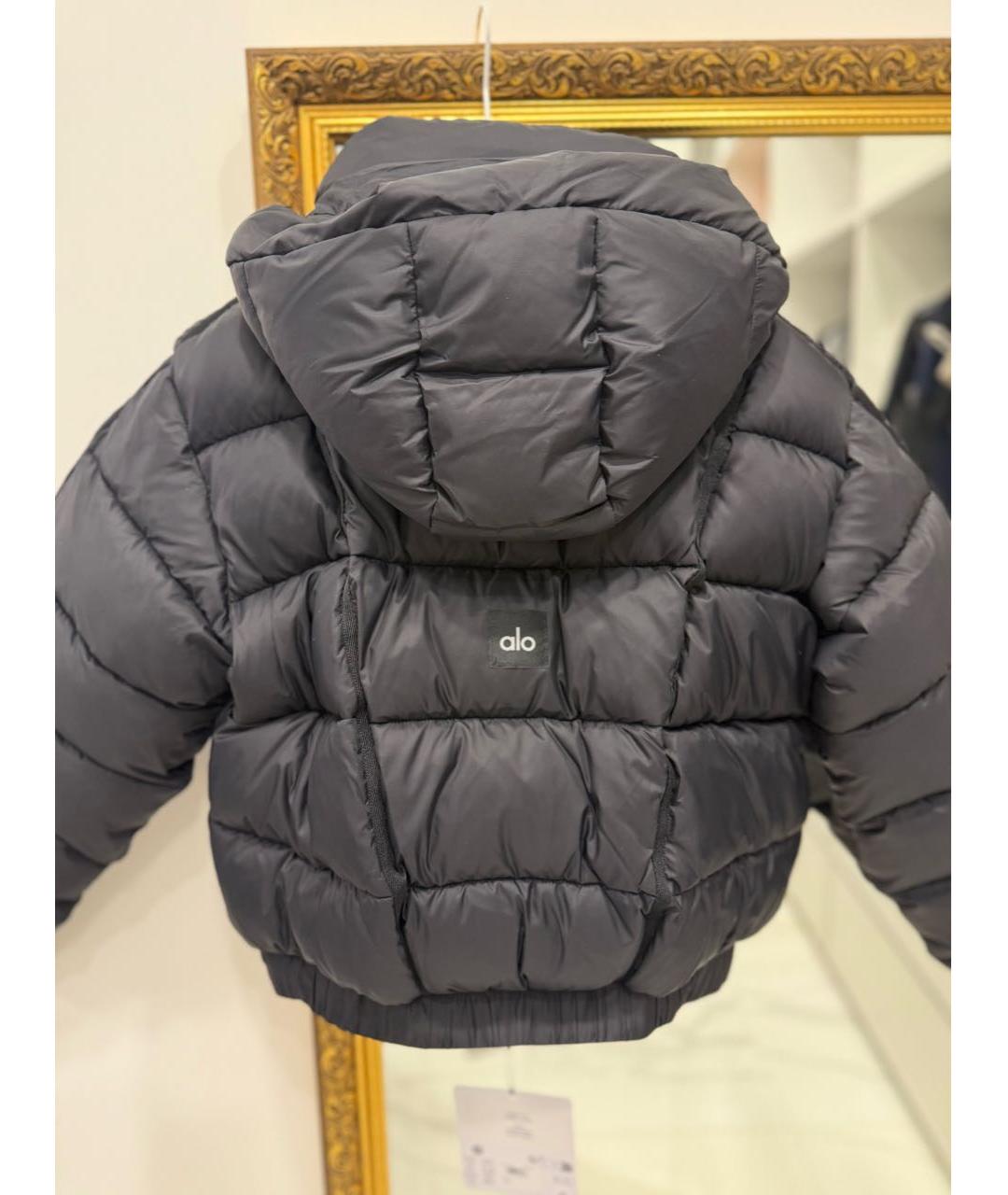 ALO YOGA Черная полиэстеровая куртка, фото 7