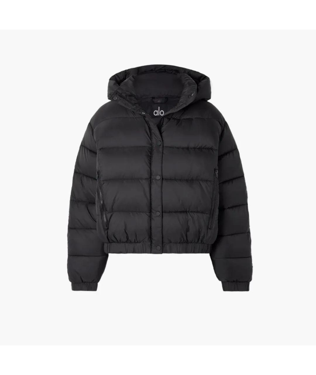 ALO YOGA Черная полиэстеровая куртка, фото 9