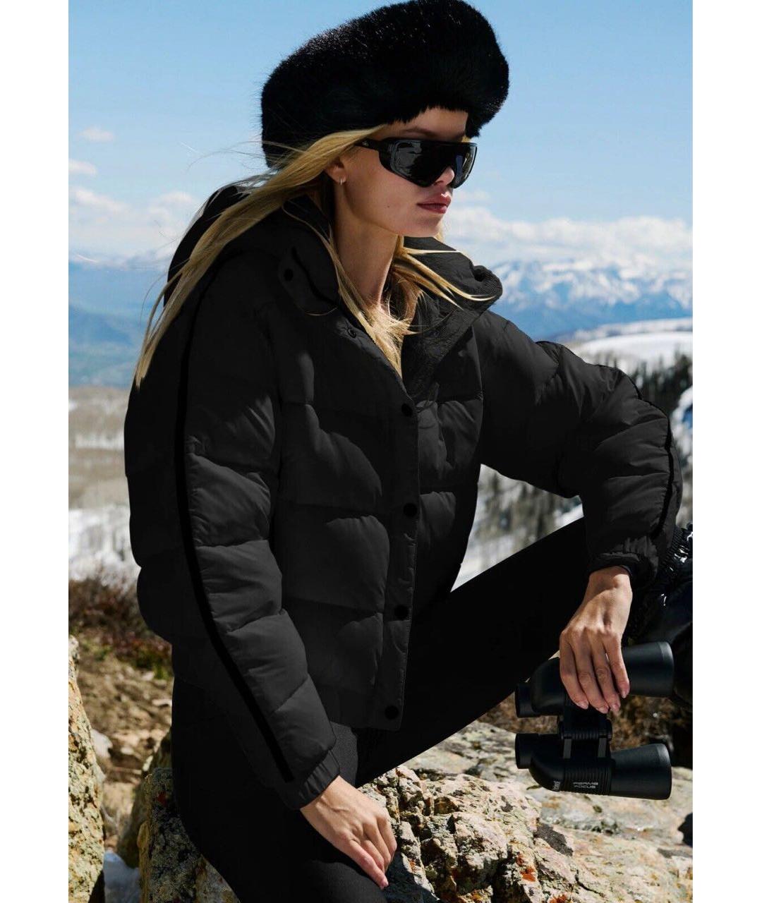 ALO YOGA Черная полиэстеровая куртка, фото 3