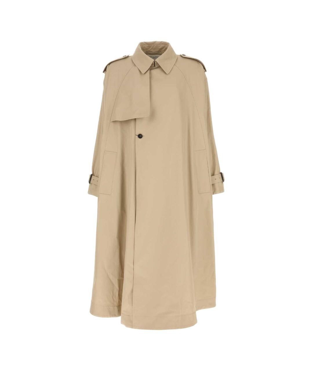 SAINT LAURENT Бежевый хлопковый тренч / плащ, фото 1