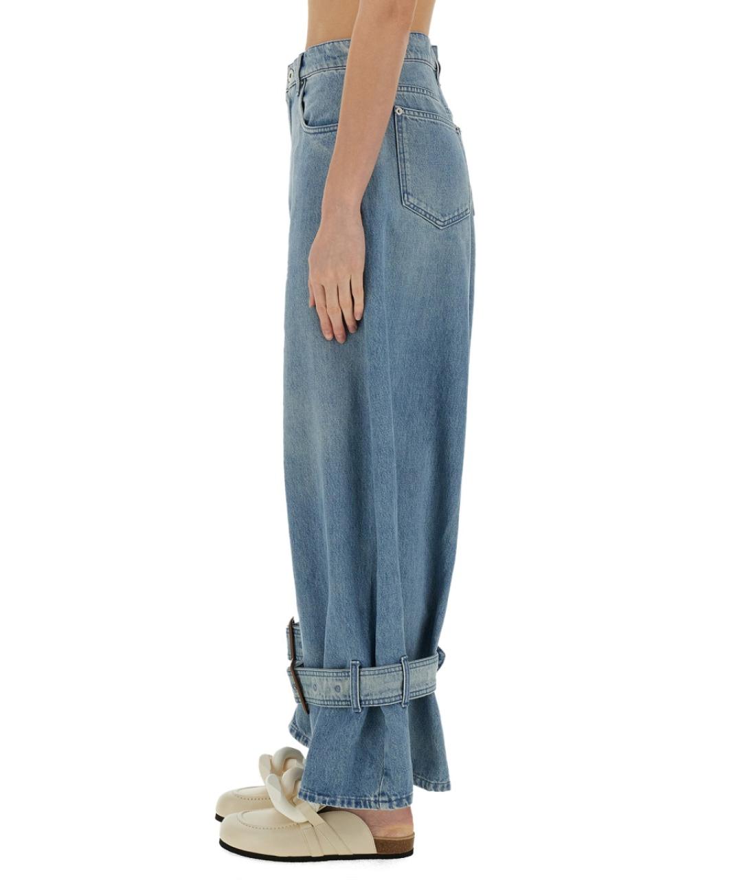 J.W.ANDERSON Синие хлопковые прямые джинсы, фото 5