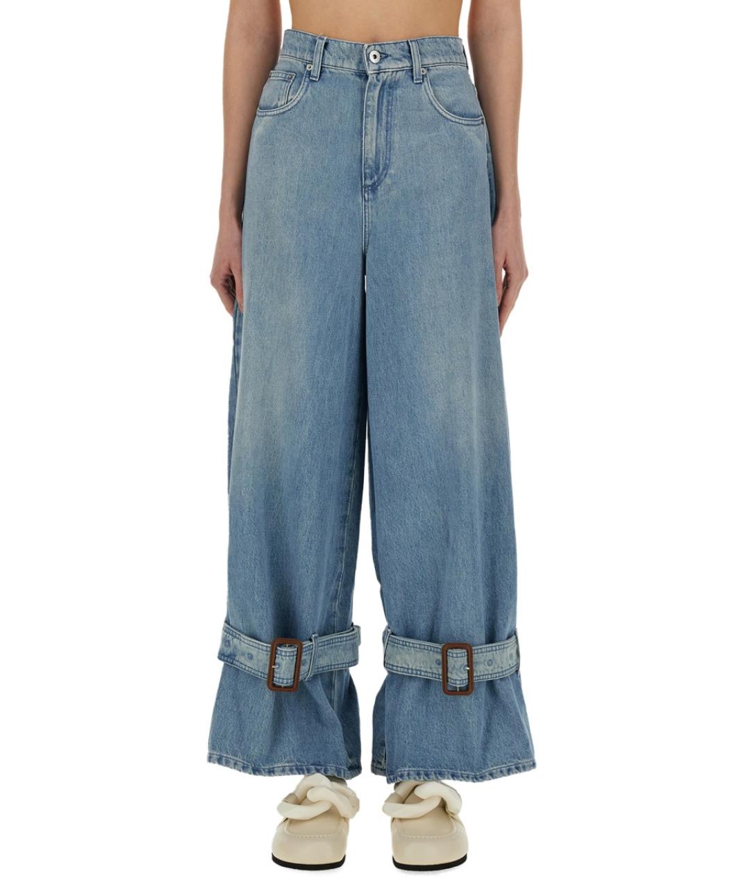 J.W.ANDERSON Синие хлопковые прямые джинсы, фото 2