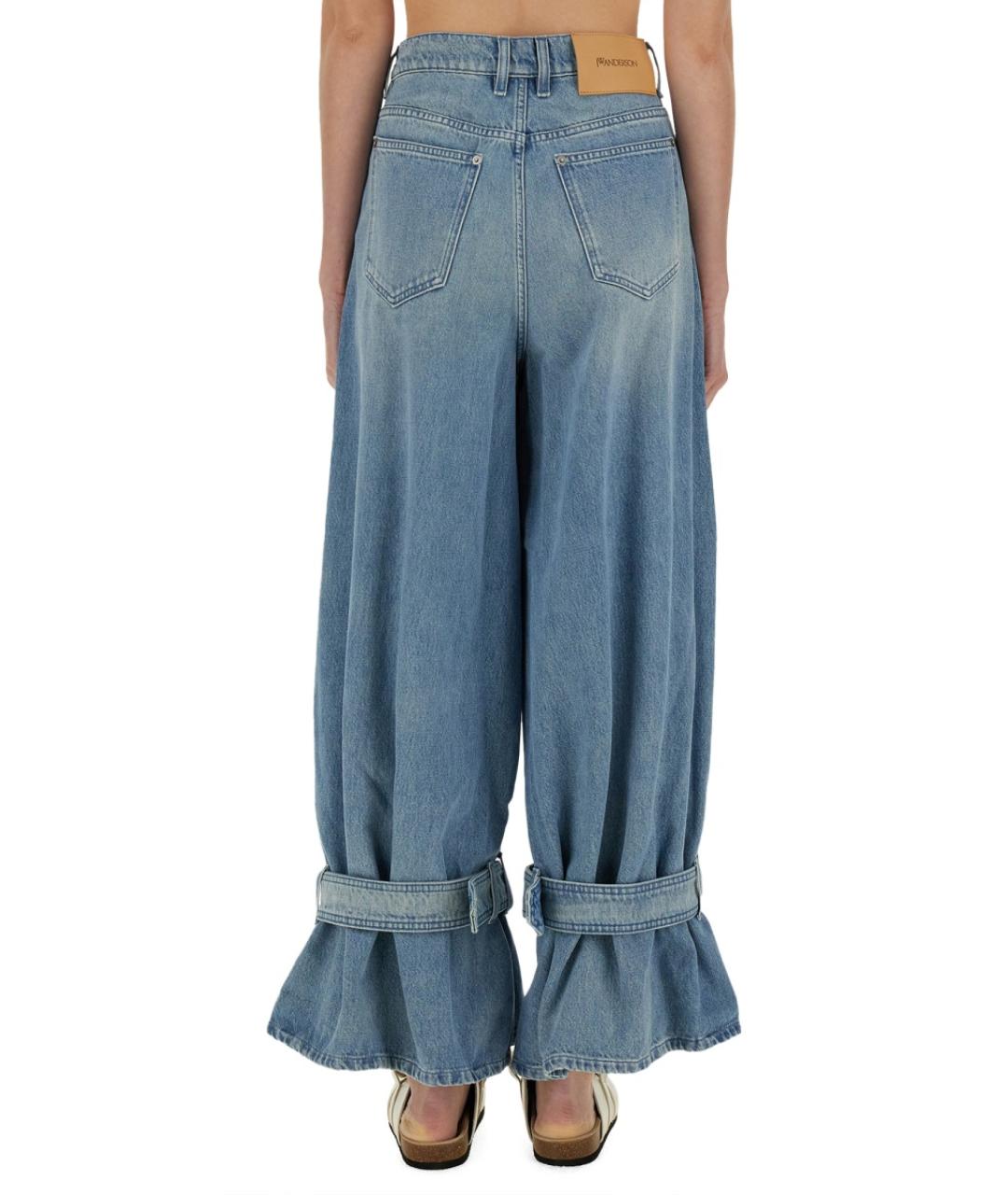 J.W.ANDERSON Синие хлопковые прямые джинсы, фото 4