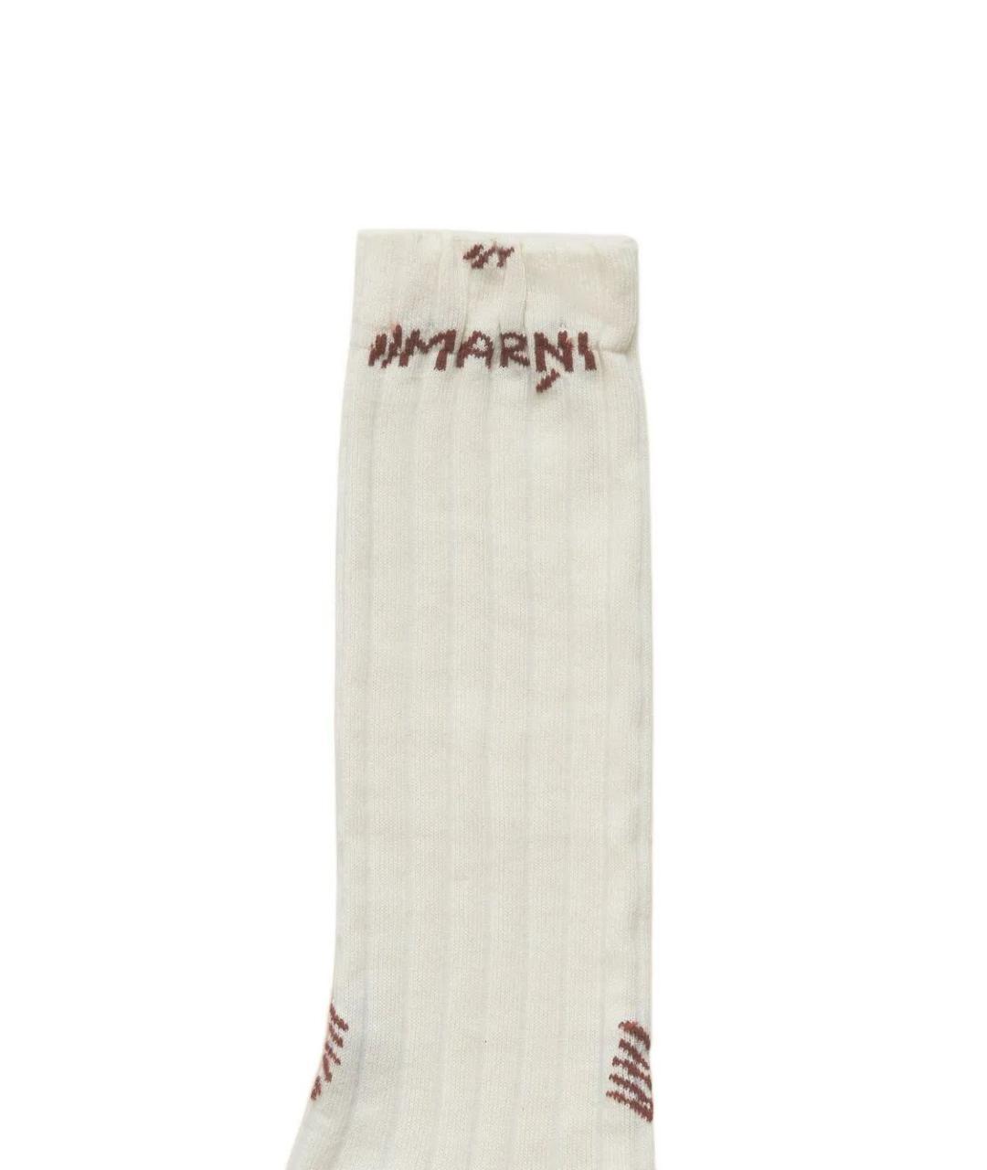 MARNI Белые носки, чулки и колготы, фото 3