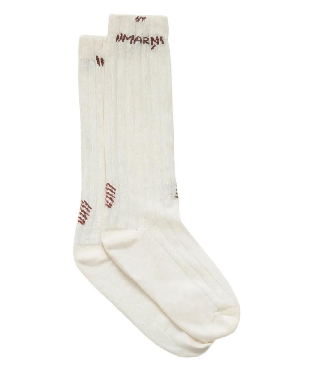 MARNI Белые носки, чулки и колготы, фото 1