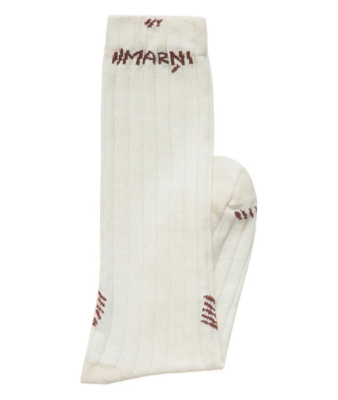 MARNI Белые носки, чулки и колготы, фото 2