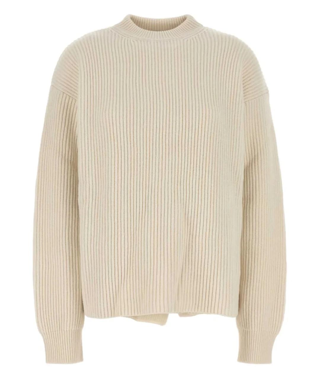 JIL SANDER Белый шерстяной джемпер / свитер, фото 1