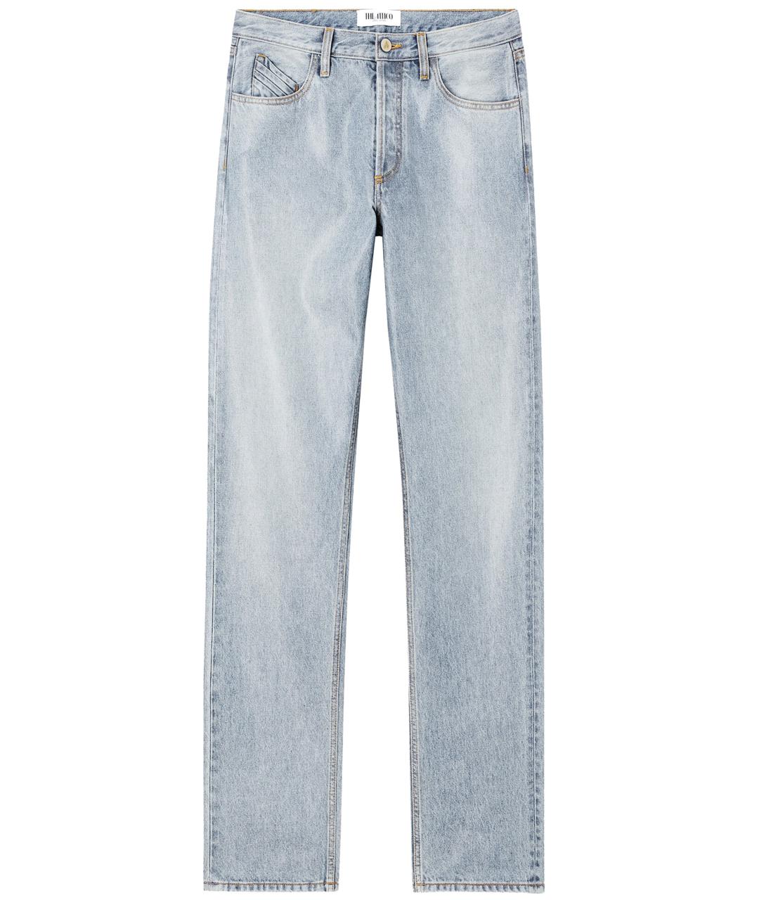 THE ATTICO Голубые хлопковые прямые джинсы, фото 1