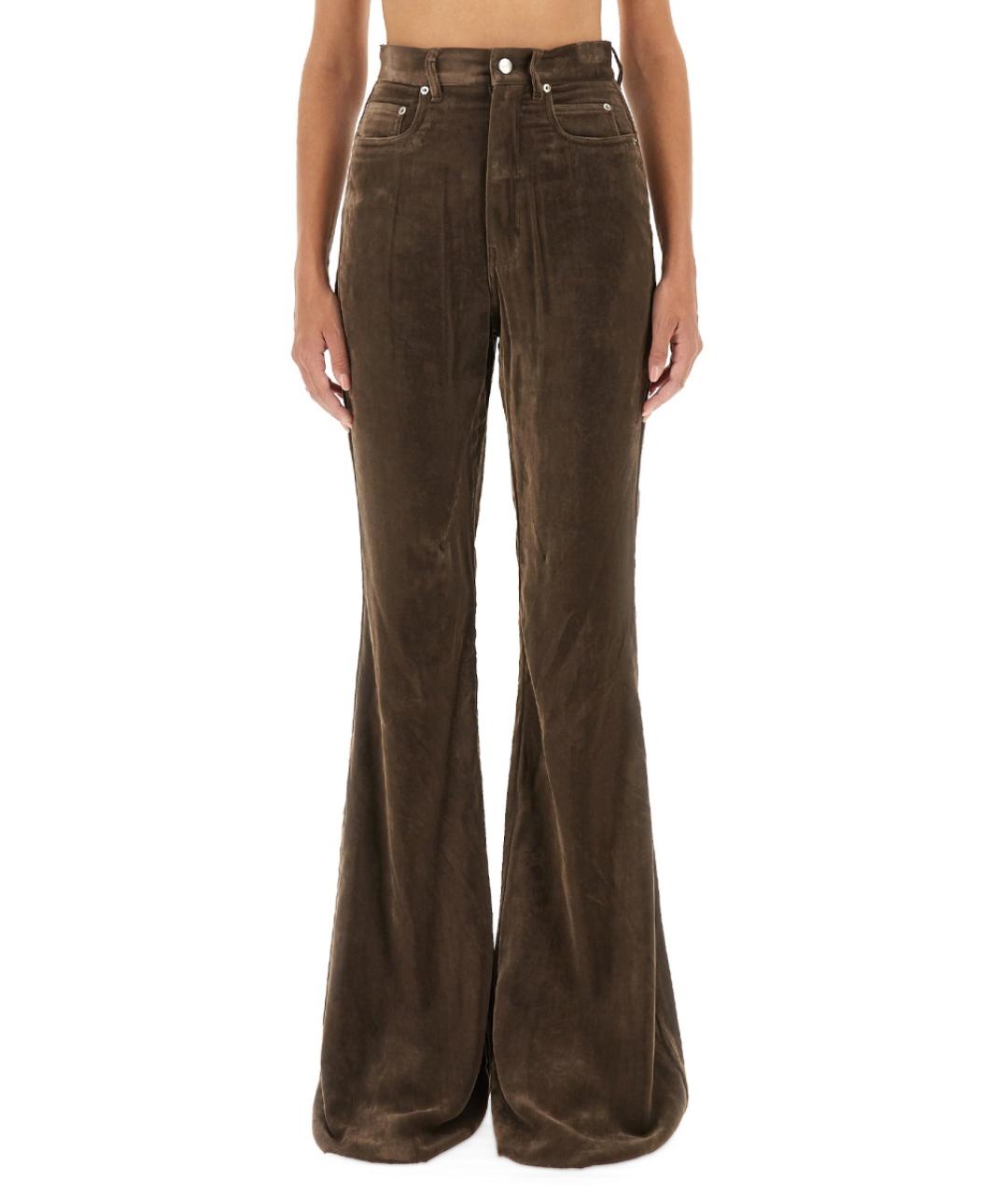 RICK OWENS Серые джинсы клеш, фото 3