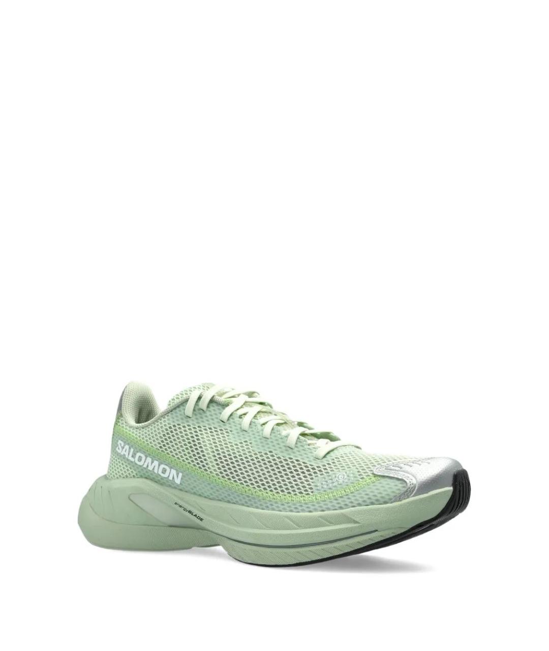 MM6 MAISON MARGIELA Зеленые синтетические низкие кроссовки / кеды, фото 2