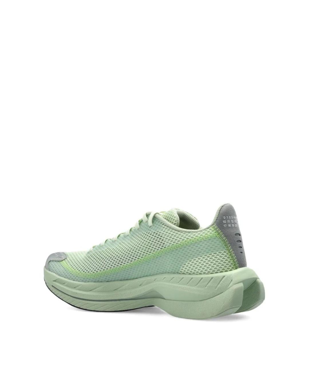 MM6 MAISON MARGIELA Зеленые синтетические низкие кроссовки / кеды, фото 4