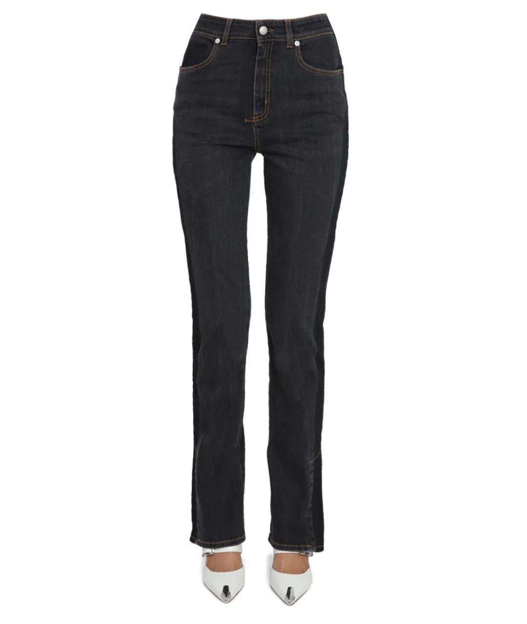 ALEXANDER MCQUEEN Черные хлопковые прямые джинсы, фото 5