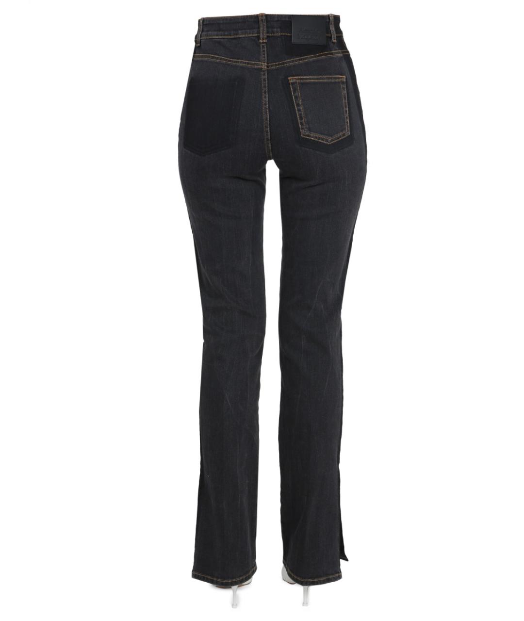 ALEXANDER MCQUEEN Черные хлопковые прямые джинсы, фото 4