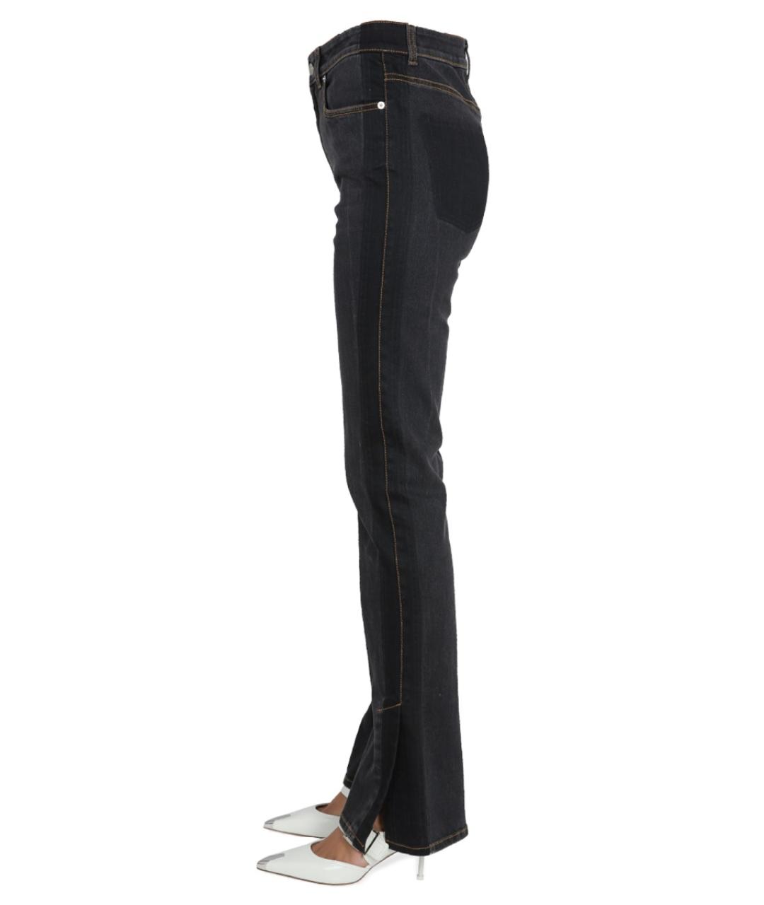 ALEXANDER MCQUEEN Черные хлопковые прямые джинсы, фото 3