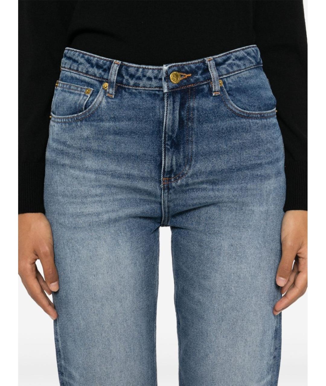 A.P.C. Синие хлопковые прямые джинсы, фото 3