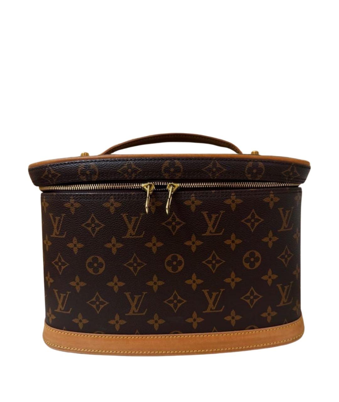 LOUIS VUITTON Коричневая косметичка, фото 1