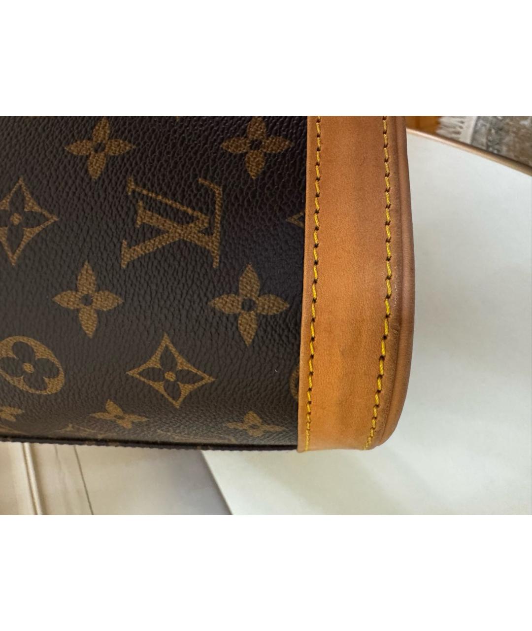 LOUIS VUITTON Коричневая косметичка, фото 7