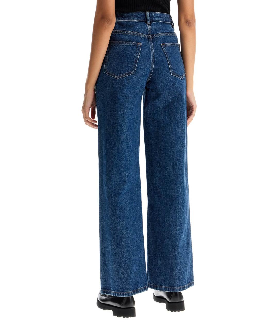 A.P.C. Синие хлопковые джинсы клеш, фото 3