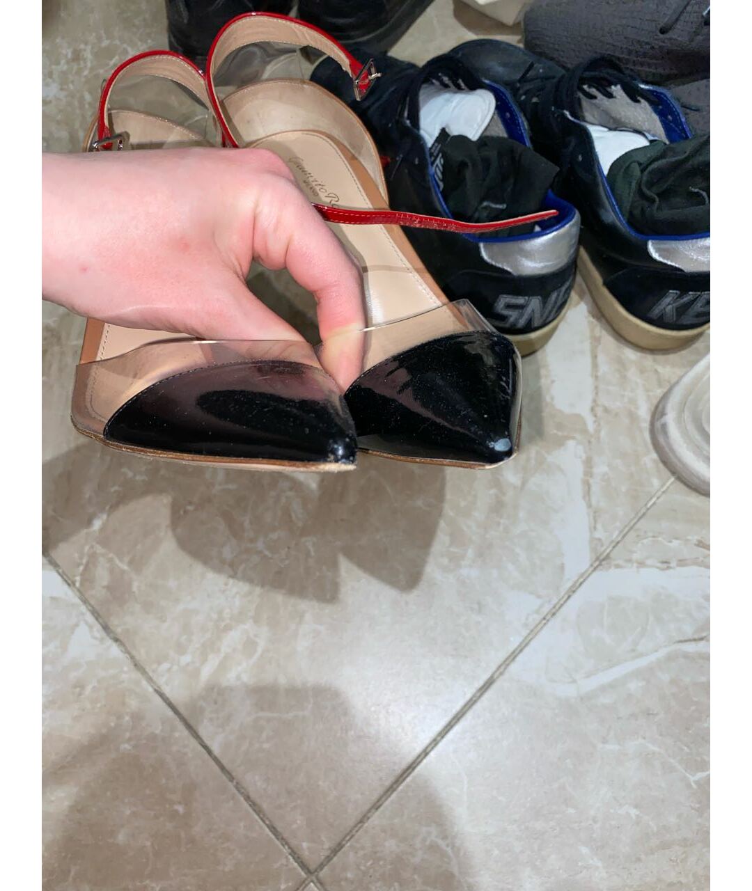 GIANVITO ROSSI Бежевые туфли из лакированной кожи, фото 5