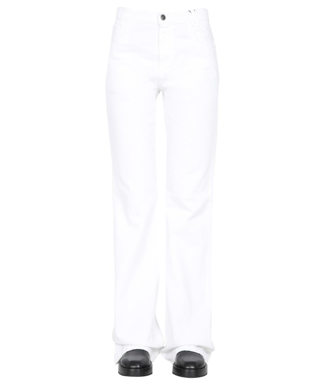 RAF SIMONS Белые прямые джинсы, фото 5