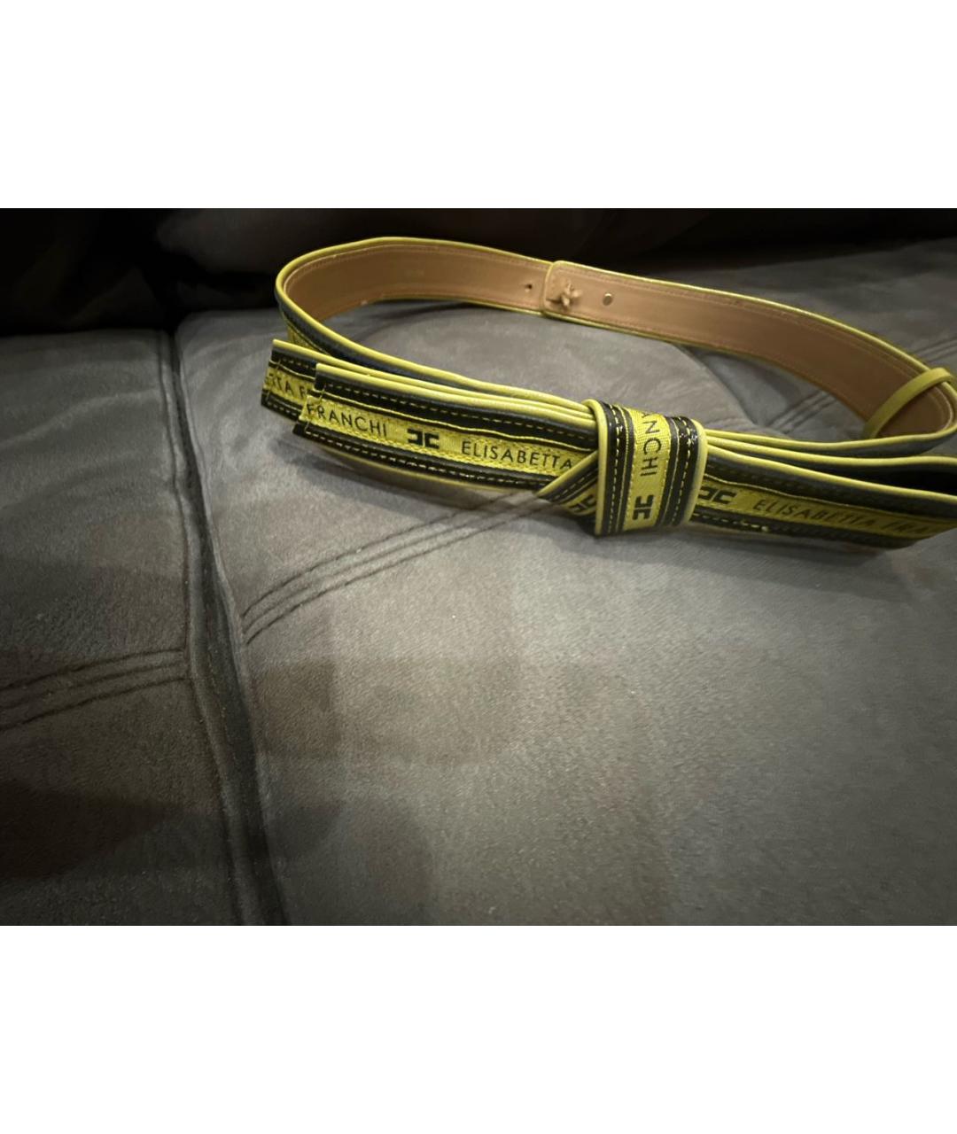 ELISABETTA FRANCHI Белый ремень из искусственной кожи, фото 7