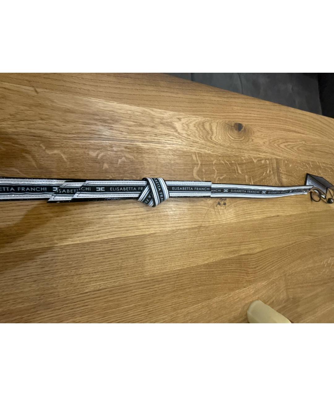 ELISABETTA FRANCHI Белый ремень из искусственной кожи, фото 2