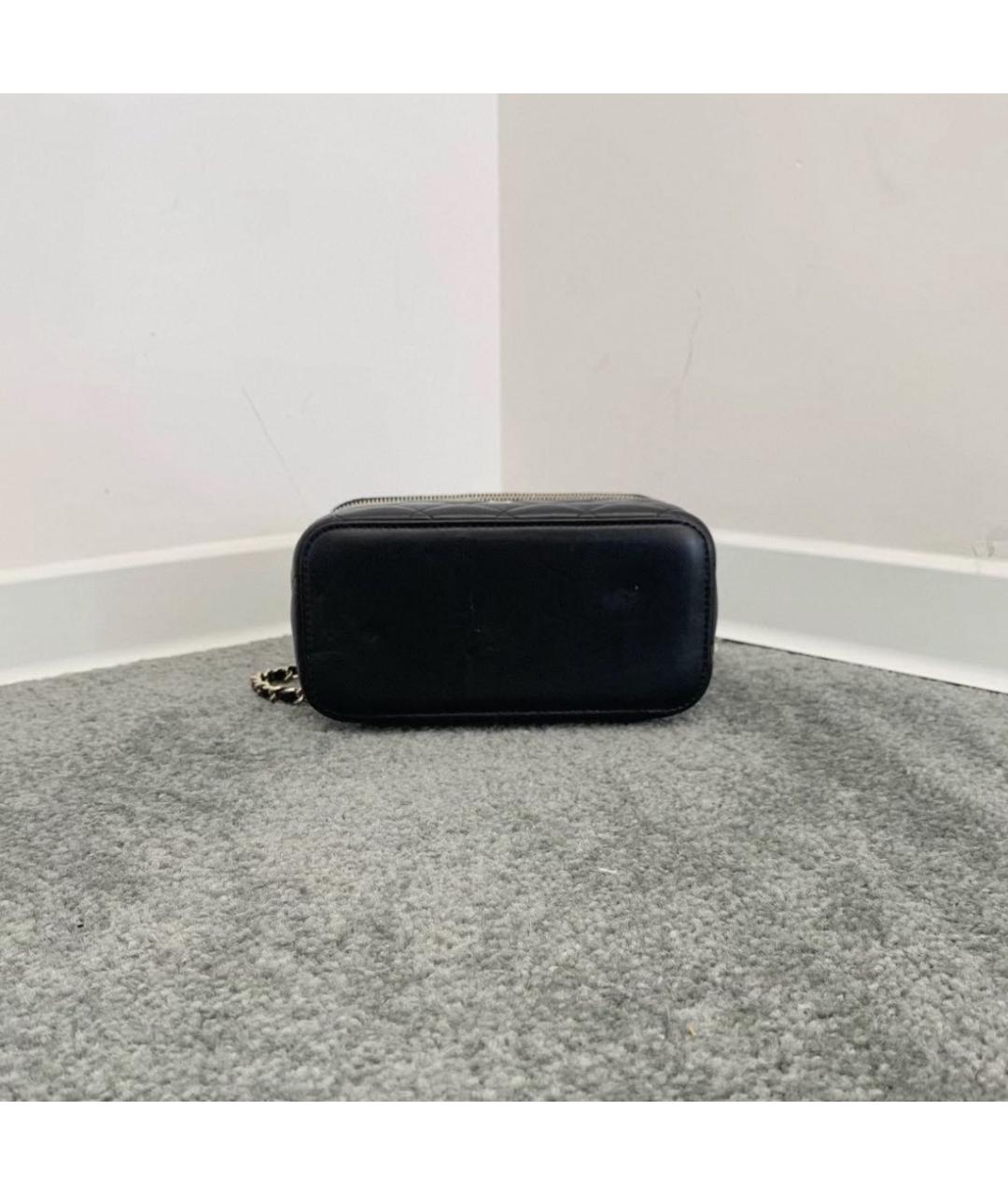 CHANEL Черная кожаная сумка через плечо, фото 6