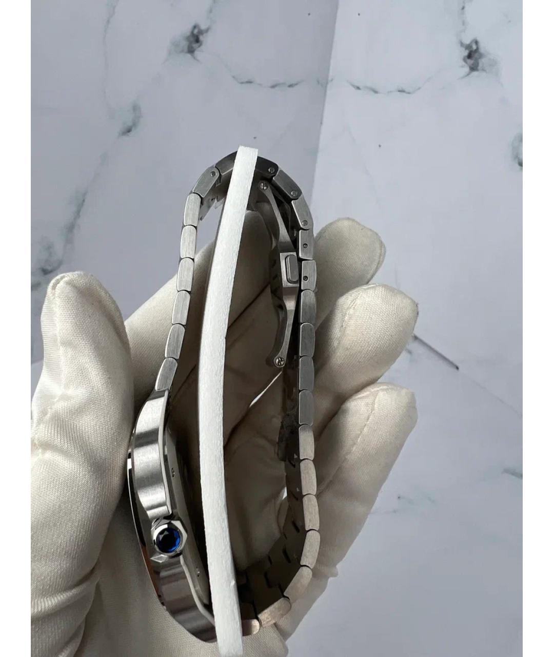 CARTIER Зеленые металлические часы, фото 4