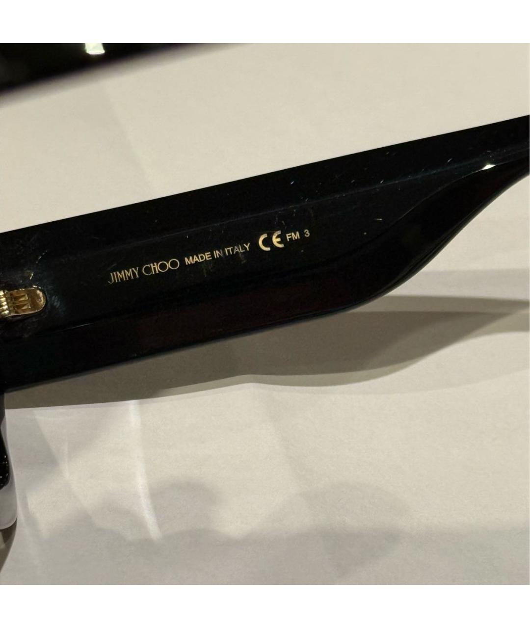 JIMMY CHOO Черные пластиковые солнцезащитные очки, фото 5