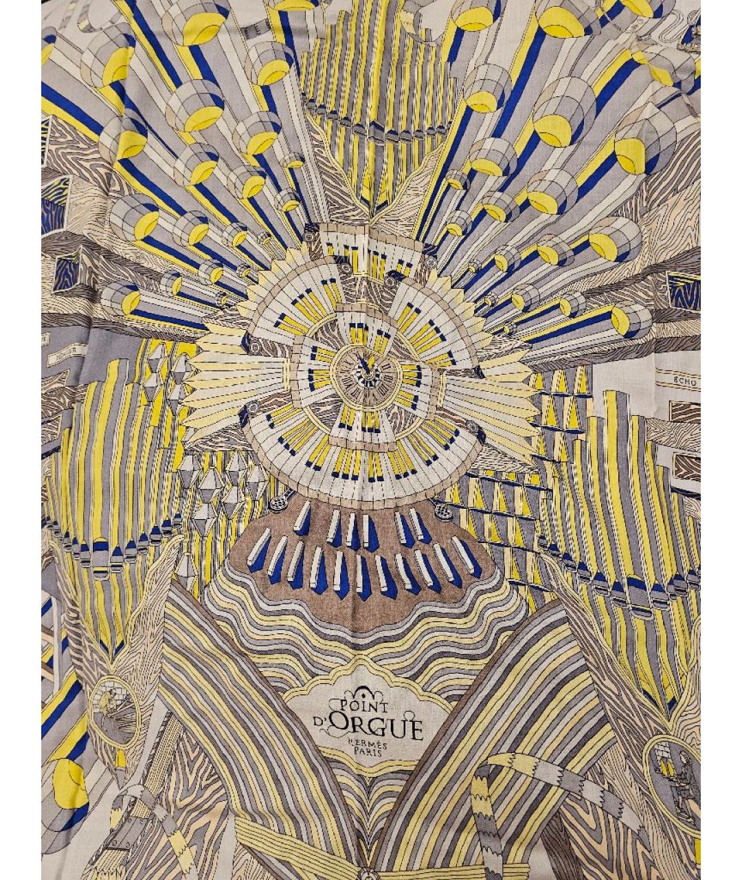 HERMES Мульти кашемировый платок, фото 3